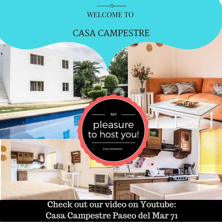 Casa Campestre Apartamento Cancún Exterior foto